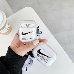 Nike Off-White AirPods Pro Case With Lanyard(Transparent）